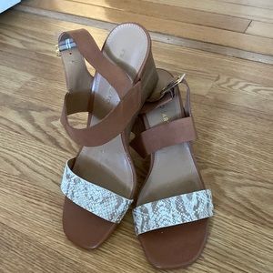 Franco Sarto leather wedges size 9.